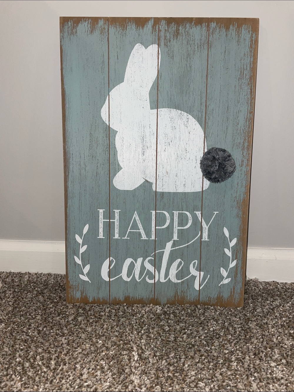 Pier 1 Happy Easter Bunny Wall Decor